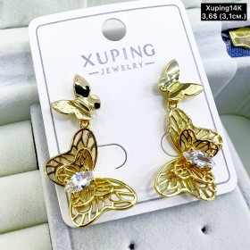 Сережки Xuping14К 10505 (3.1 см.)